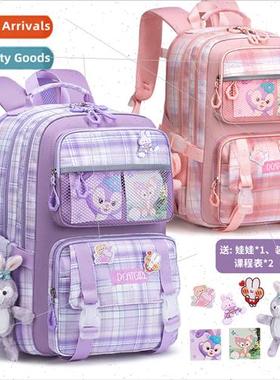 schoolbag female one three to six grades children backpack g