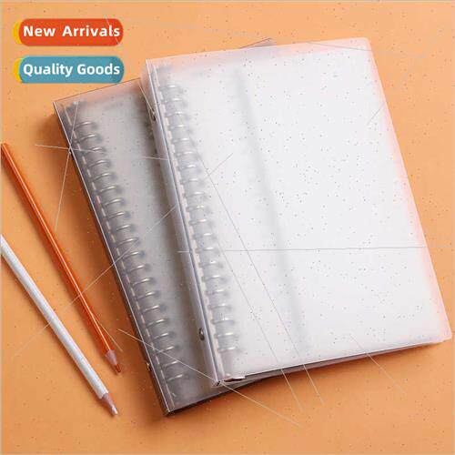 Loose-leaf binder PP horizontal line grid book wh ring metal