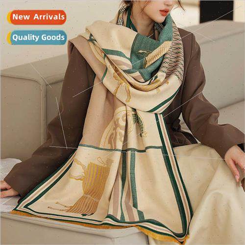 2023 knted air-condioning room shawl retro carriage fall win