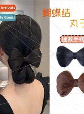 Bow wig hair clips female cute simulation hair pill head laz