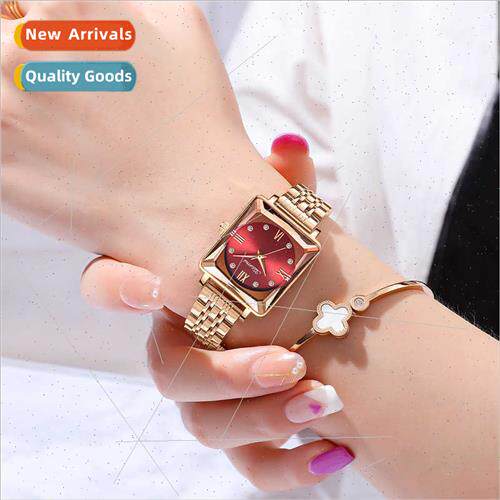 2024 Fashion Steel Strap Square Round Quartz Watch Women Wat