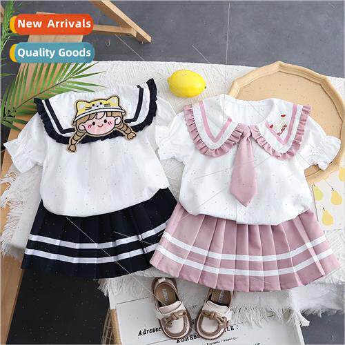 2023 new childrens college  Korean short-sleeved shirt su gi
