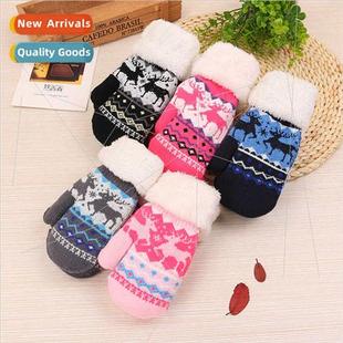 warm gloves thickened new padded children winter 2022 fall