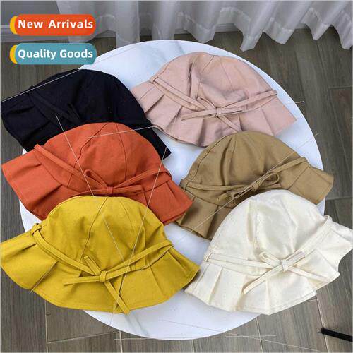 New wave pleated brim fisherman hat female Japanese summer t