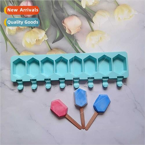 8-sided gemstone ice cream 101 silicone mold cake pudding de