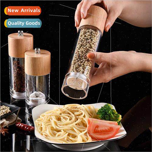Manual Pepper Grinder Coarse Fine Adjustable Acrylic Transpa