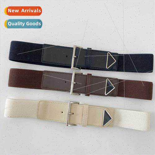 Square Buckle Belt Women Decorative Waistband Skirt Vintage