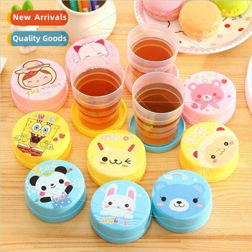 Bag Retractable Mug Children Day s Cartoon Folding Mug Trave