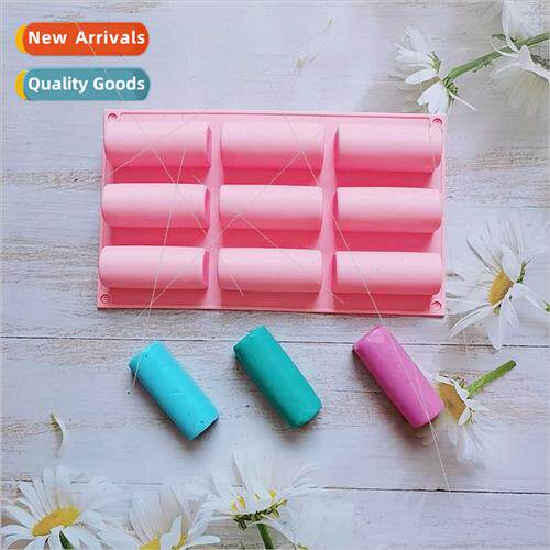 New 9 round toast 210 cake soap silica gel mold candy desser
