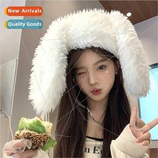 wint plush lovely long hair Sweet female hat rabb autumn