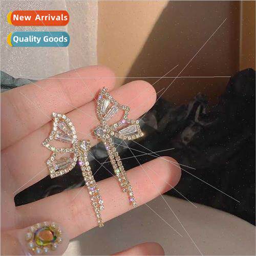 New nd Su butterfly earrings earrings niche high-level cold