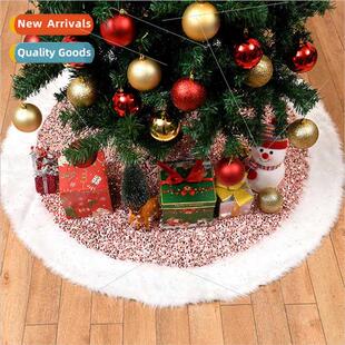 Sequin New Fabric Plush Skirt Christmas Tree