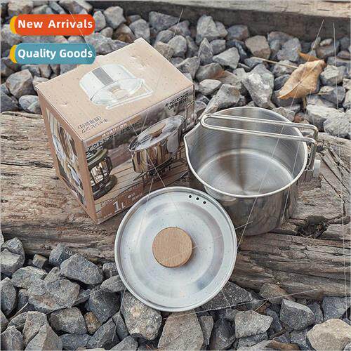 Outdoor portable stainless steel soaking pot multifunctional