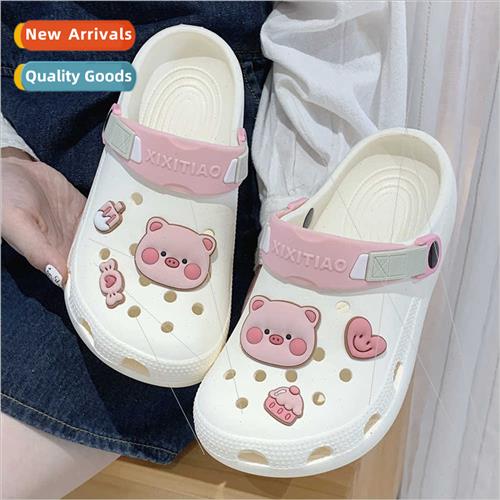 New girls heart Baotou hole shoes summer outdoor stepping sh