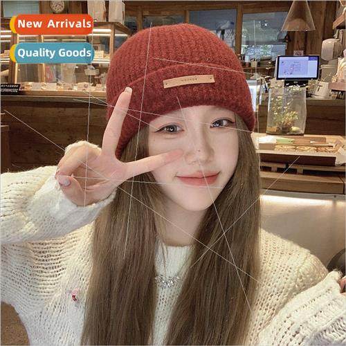 Winter Korean  warm ear protection melon skin cap female sol