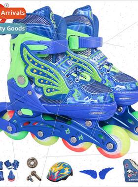 Ou Shen new wh wings cartoon full flash luminous skates skat