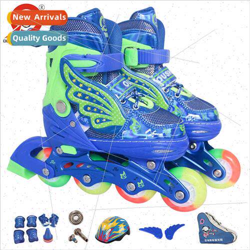 Ou Shen new wh wings cartoon full flash luminous skates skat