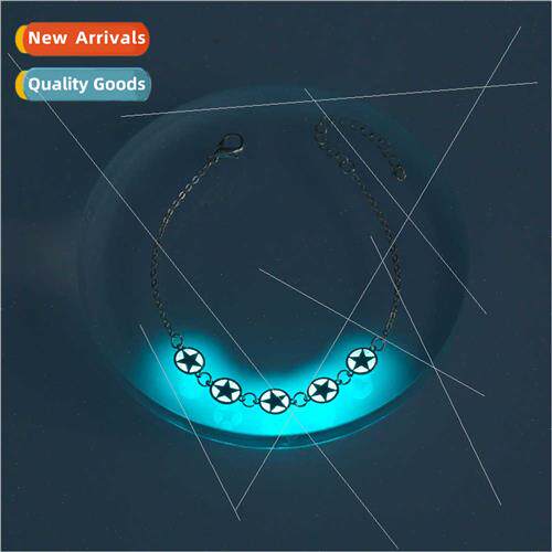 INS Fashion Hundreds Round Copper pcs Pentagram Strange Glow