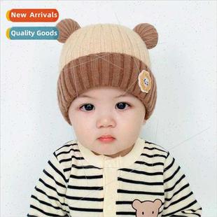 protection lion hat cute knted wool ear warm winter baby New