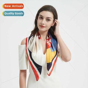 Scarf Tie Spring Square Summer Women 2023 Faux