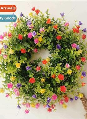 New spring wreath spring simulation flowers holiday decorati