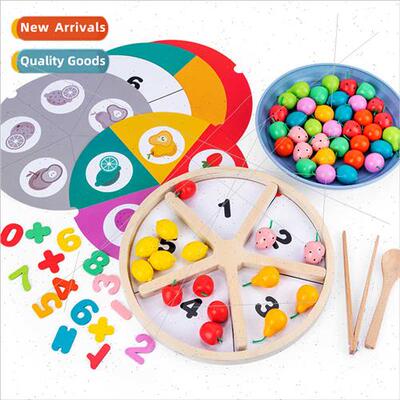 Wooden simulation play house fru classification tray childre