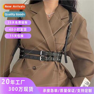Europe Diablo backpack belt female handsome hundred waist co