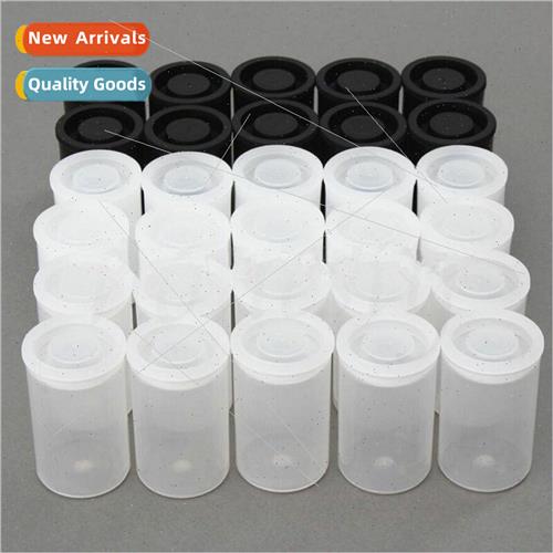10pcs Plastic Empty Black/Whe Bottle 35mm Film Cans Canis