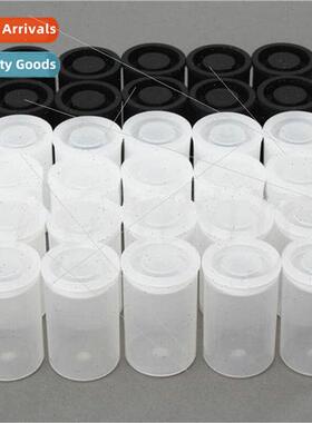 10pcs Plastic Empty Black/Whe Bottle 35mm Film Cans Canis