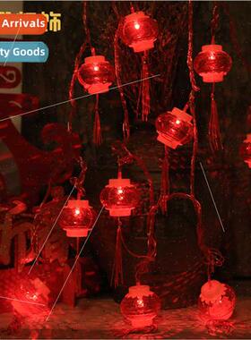 LED red lanterns string lights curtain lights Spring Festiva