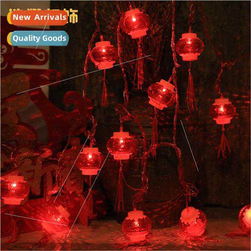 LED red lanterns string lights curtain lights Spring Festiva