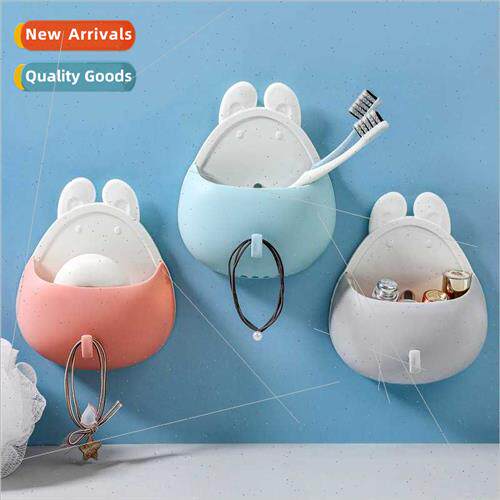 Rabb shape wall-mounted organizer bathroom toothpaste toothb