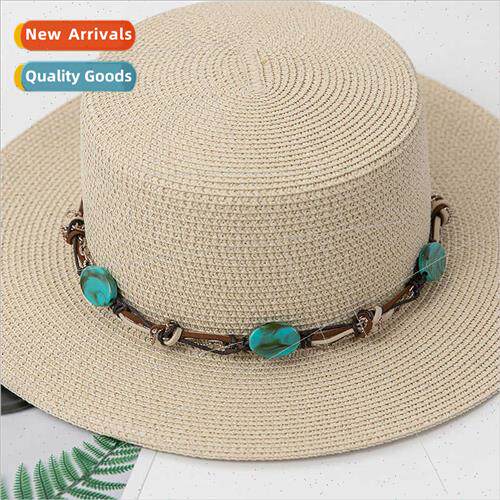 Sapphire Resin Craft Braided Rope Hat Decoration Handmade Wa