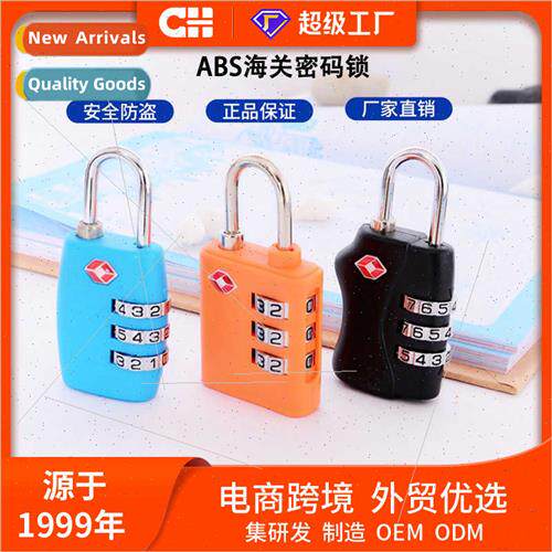 Plastic material s lock luggage combination padlock s cleara