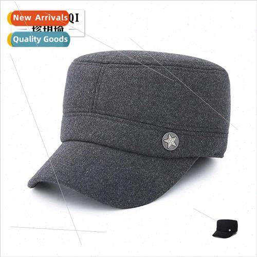 new tweed felt leisure winter thickened ear protection flat