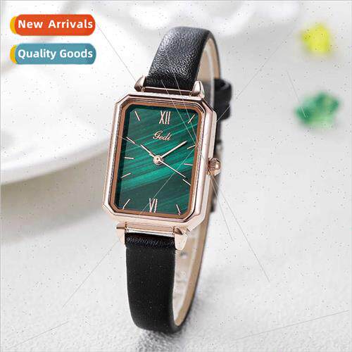 Brish fashion small green watch malache texture student watc