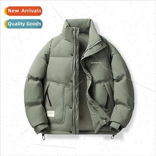 jack new down color solid casual fashion winter coat Warm