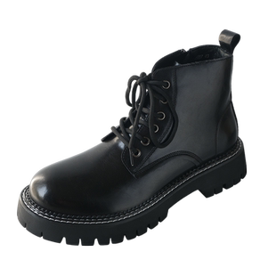 马丁靴男款潮低帮英伦风复古2025新款高帮皮鞋厚底增高中帮皮靴子