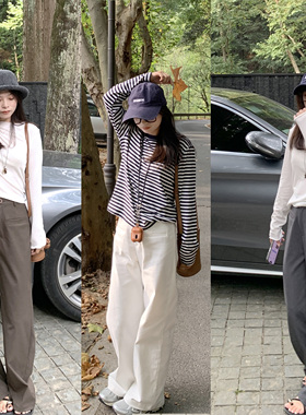 PERRY自制小个子 好搭配~窄版宽松休闲裤