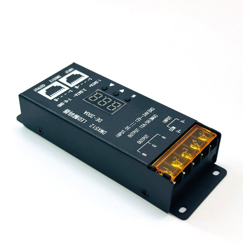 工程DMX512LED解码器七彩灯带解码盒子灯条控制器DE-100A\30XS\40