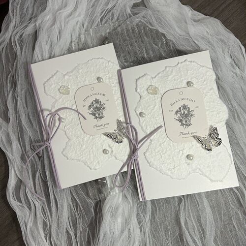 小众简约高级婚礼誓言卡婚礼一对手工誓词卡誓言卡成品订婚结婚礼