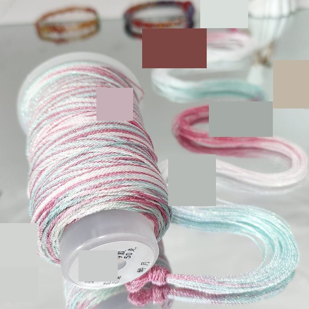 自然色谱段彩喷毛棉纱线钩针彩色手工棒针编织衣服毯子围巾段染包