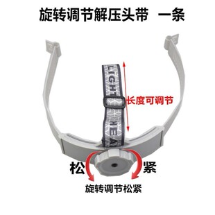 橡胶防汗头灯带子加厚耐用高弹力松紧带头带可调节大小头灯配件