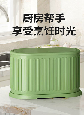 皓冠按压式3L不锈钢桌面垃圾桶