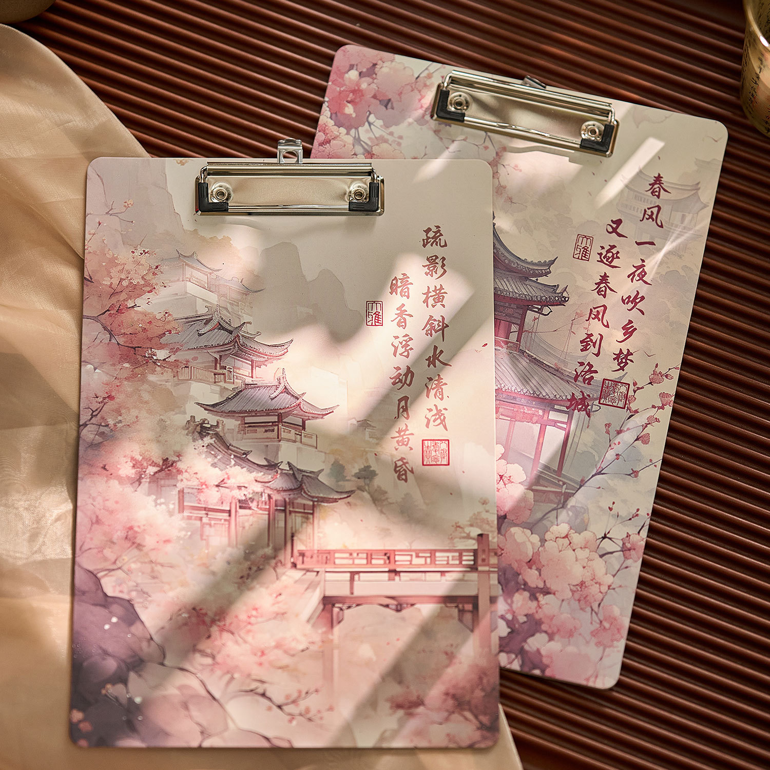 国风A4板夹试卷整理夹书写木垫板