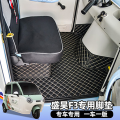 盛昊Z1C1C3Q2Q3电动三四轮车脚垫全包围地垫通用垫子耐磨防滑丝圈