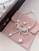 星星蝴蝶结 Pinecone home·原创设计 s925纯银星星珍珠手串