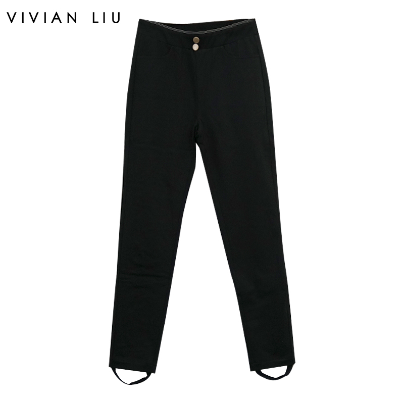 VIVIANLIU/红英踩脚羽绒长裤