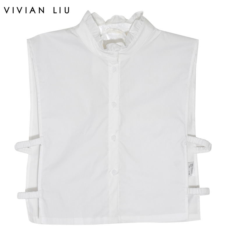 VIVIANLIU/红英木耳边假领打底