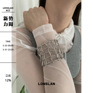 镂空可调节手镯帅气百搭指环 2025ss重工宽版 LONSLAN ACC